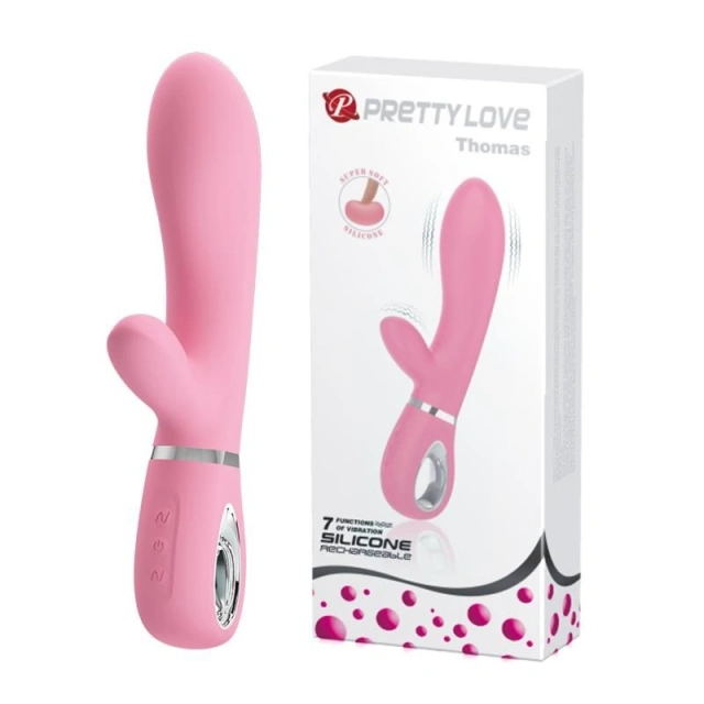 Wibrator Punktu G Thomas USB PINK 7 Function Pretty Love Ładowany USB Różowy | 100% ORYGINAŁ| DYSKRETNA PRZESYŁKA